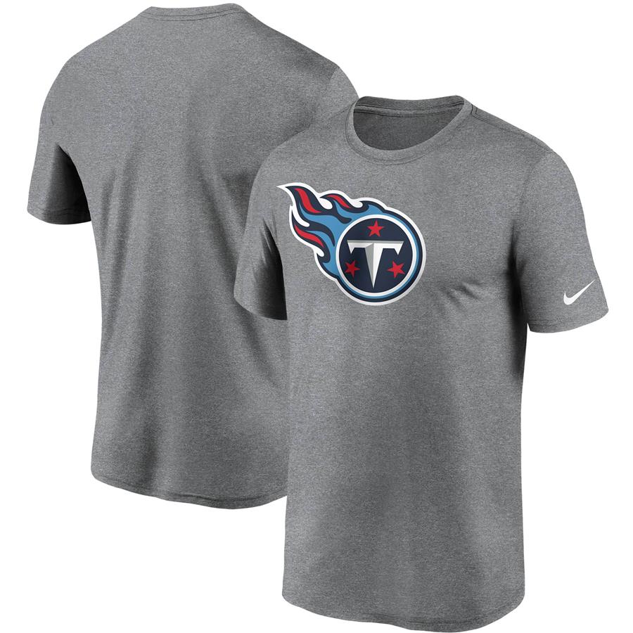 Tennessee Titans Nike Logo Essential Legend Performance T-Shirt - Heathered Charcoal