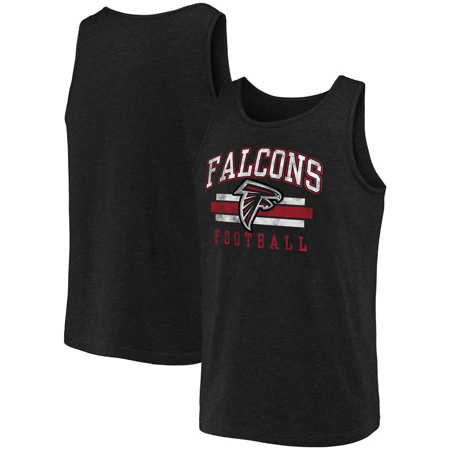 Atlanta Falcons Fanatics Branded Distressed Logo Tank Top - Black