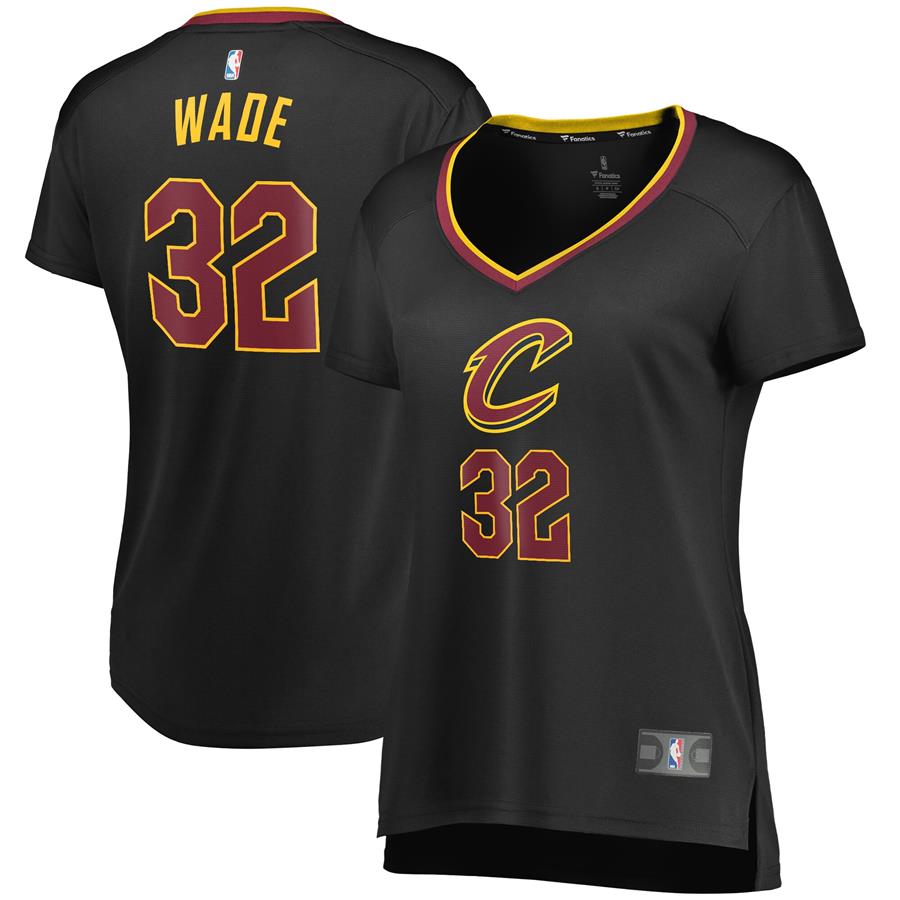 Dean Wade Cleveland Cavaliers Fanatics Branded Women's Fast Break Replica Player Jersey Black - Statement Edition