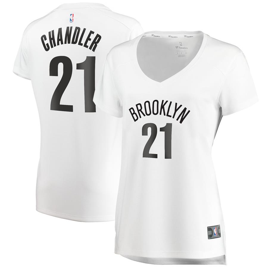 Wilson Chandler Brooklyn Nets Fanatics Branded Women's Fast Break Replica Jersey White - Association Edition