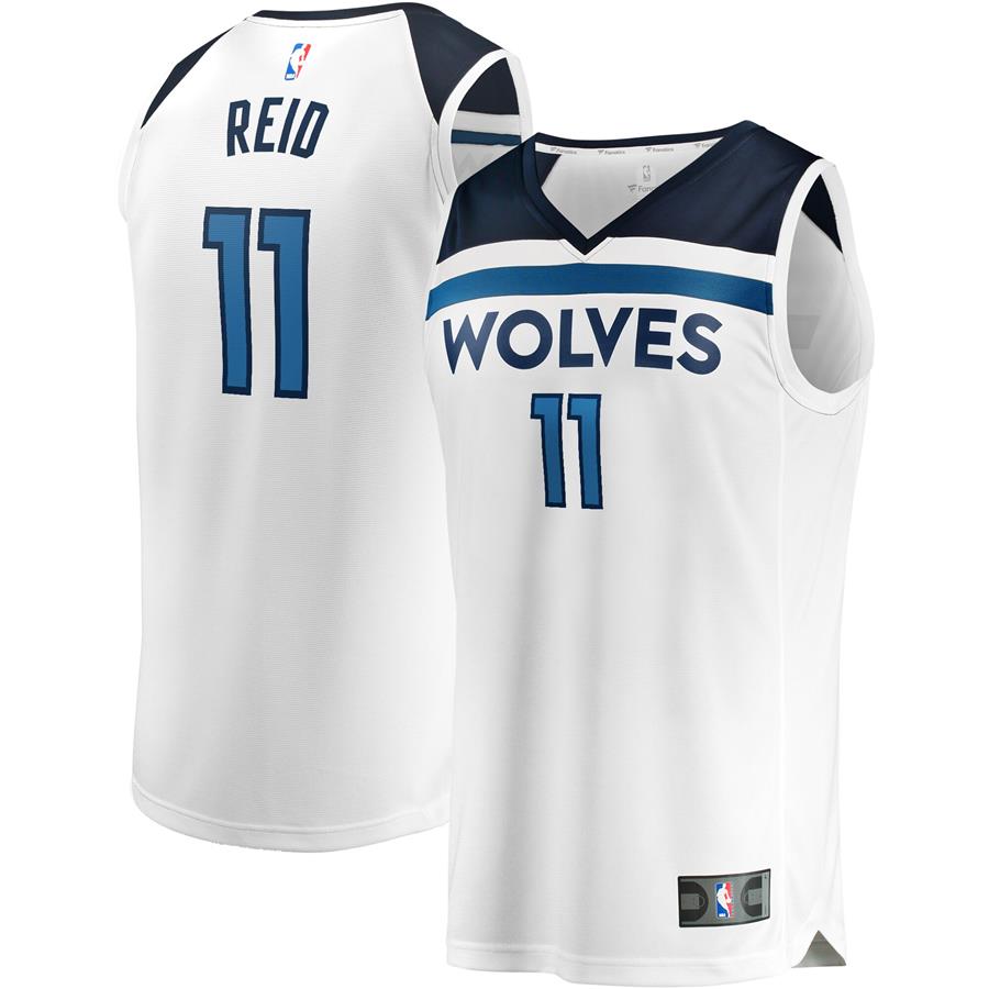 Джерси Naz Reid Minnesota Timberwolves Fanatics Branded Fast Break Replica Player White (Association Edition)