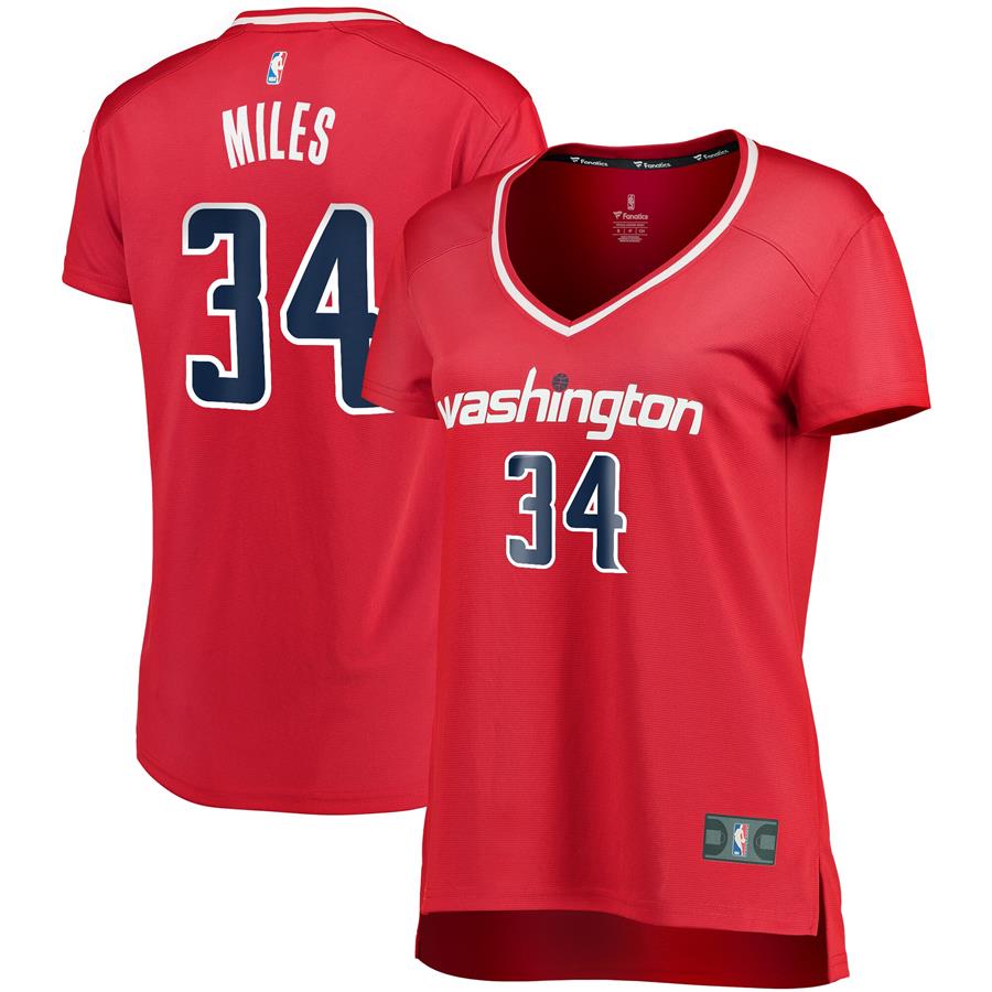 CJ Miles Washington Wizards Fanatics Branded Women's Fast Break Replica Player Jersey - Icon Edition - Red