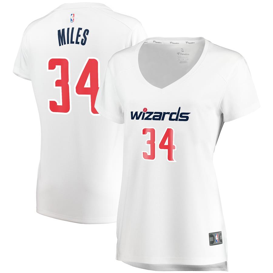 CJ Miles Washington Wizards Fanatics Branded Women's Fast Break Replica Jersey White - Association Edition