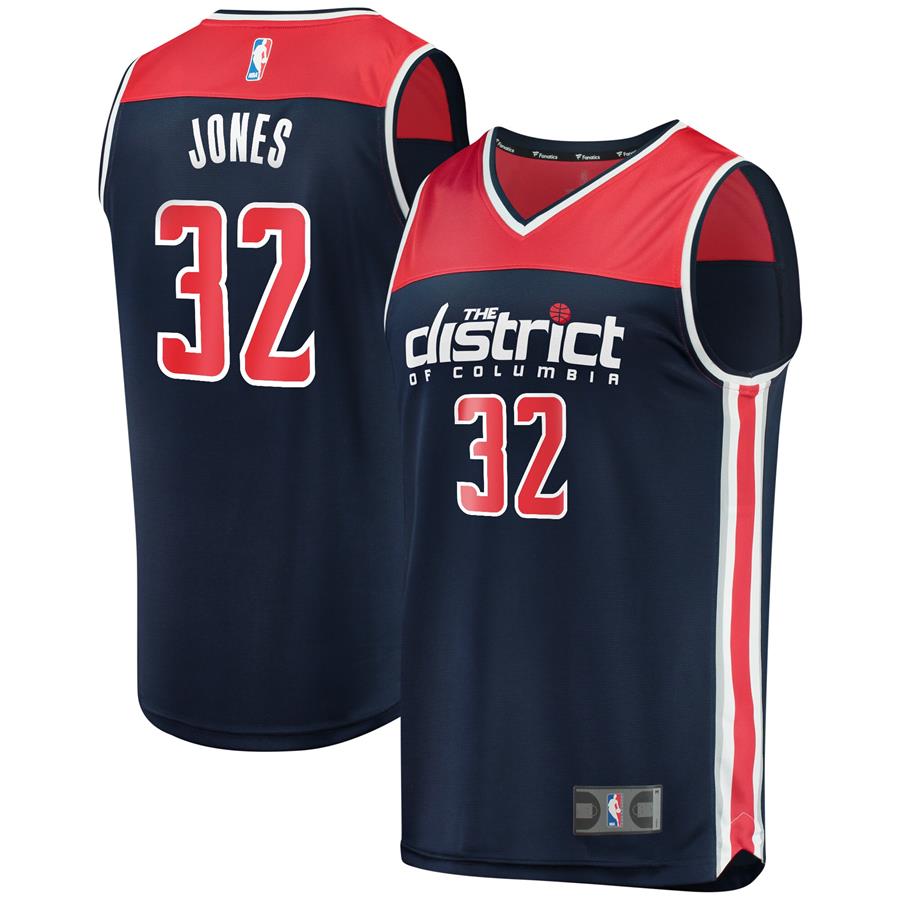 Jemerrio Jones Washington Wizards Fanatics Branded Fast Break Replica Player Jersey Navy - Statement Edition