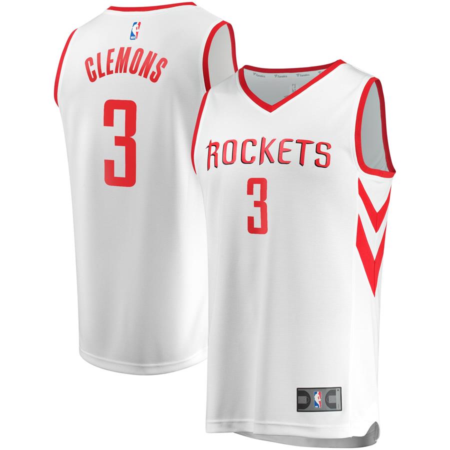 Chris Clemons Houston Rockets Fanatics Branded Fast Break Replica Player Jersey White - Association Edition