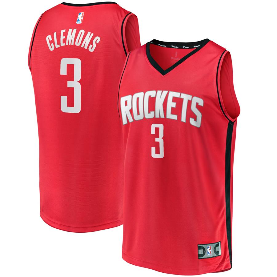 Chris Clemons Houston Rockets Fanatics Branded Fast Break Replica Player Jersey - Icon Edition - Red