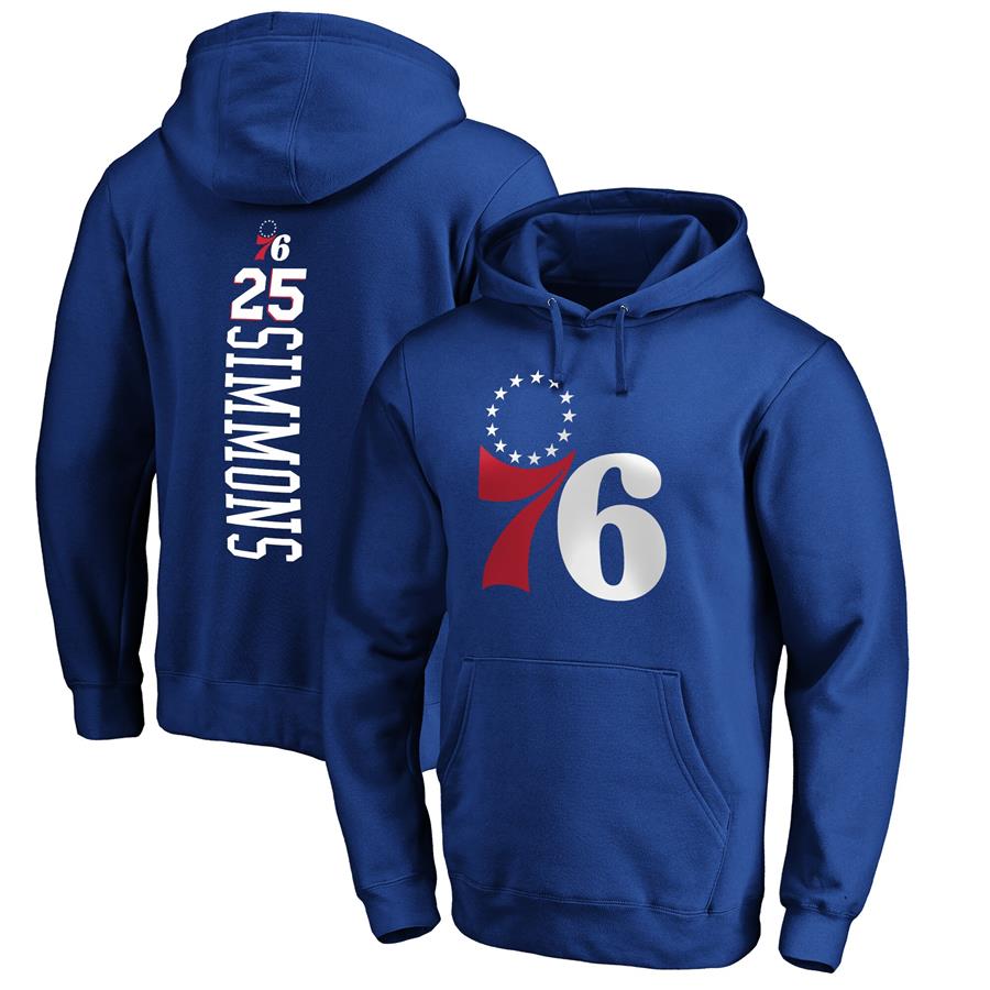 Ben Simmons Philadelphia 76ers Fanatics Branded Playmaker Name & Number Pullover Hoodie - Royal