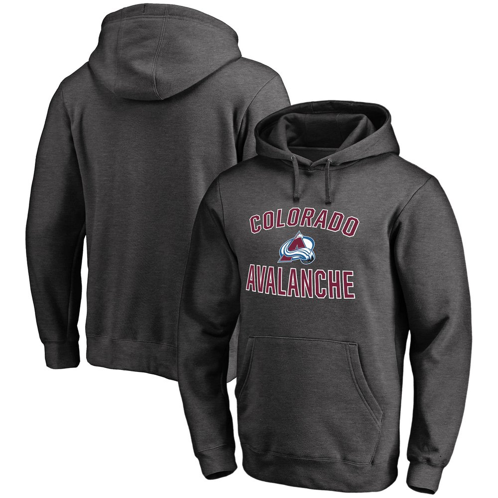 Colorado Avalanche Fanatics Branded Victory Arch Pullover Hoodie - Heathered Charcoal