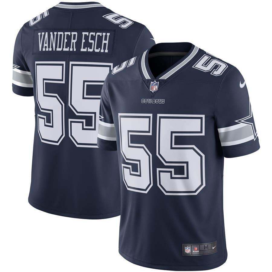 Джерси Leighton Vander Esch Dallas Cowboys Nike Vapor Limited Player (тёмно-синий)