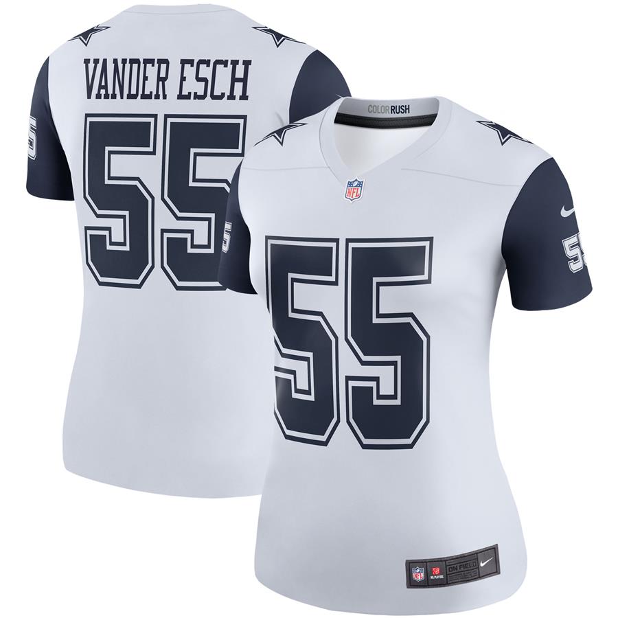 Женское джерси Leighton Vander Esch Dallas Cowboys Nike Color Rush Legend Player (белый)