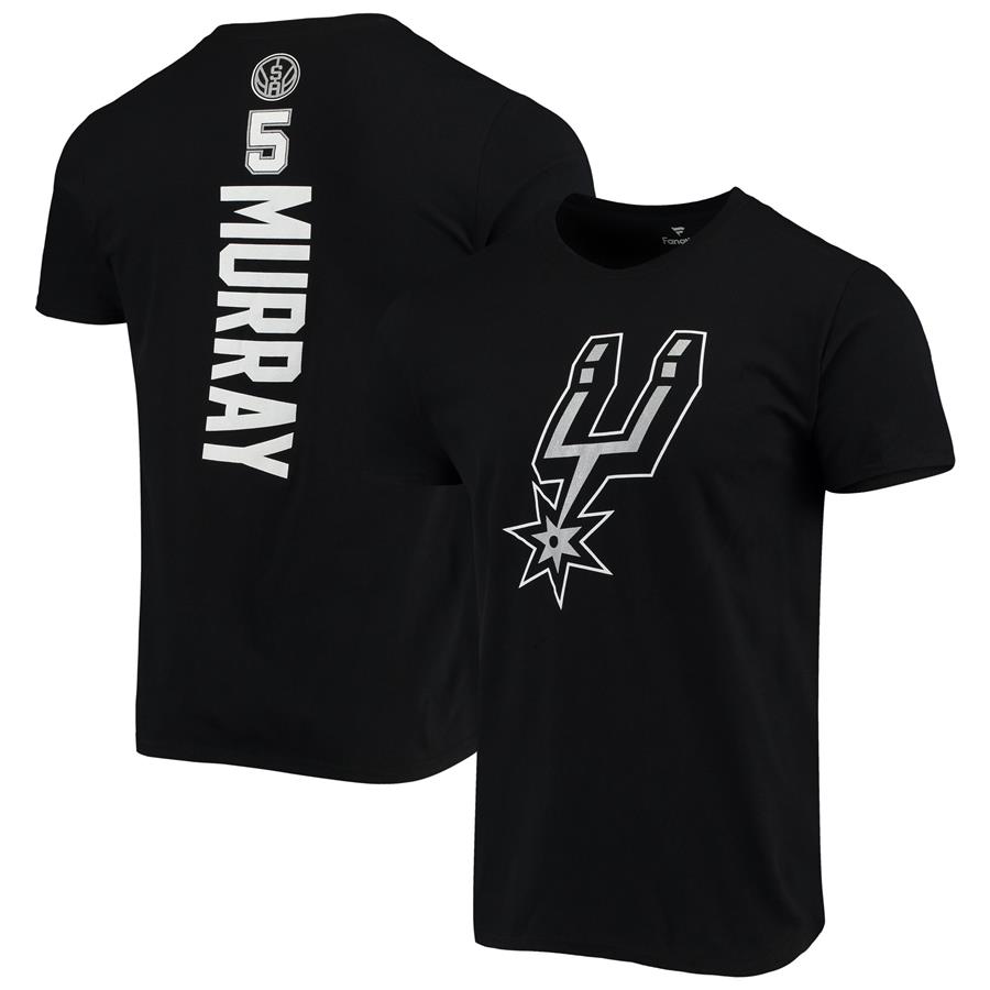 Dejounte Murray San Antonio Spurs Fanatics Branded Team Playmaker Name & Number T-Shirt - Black