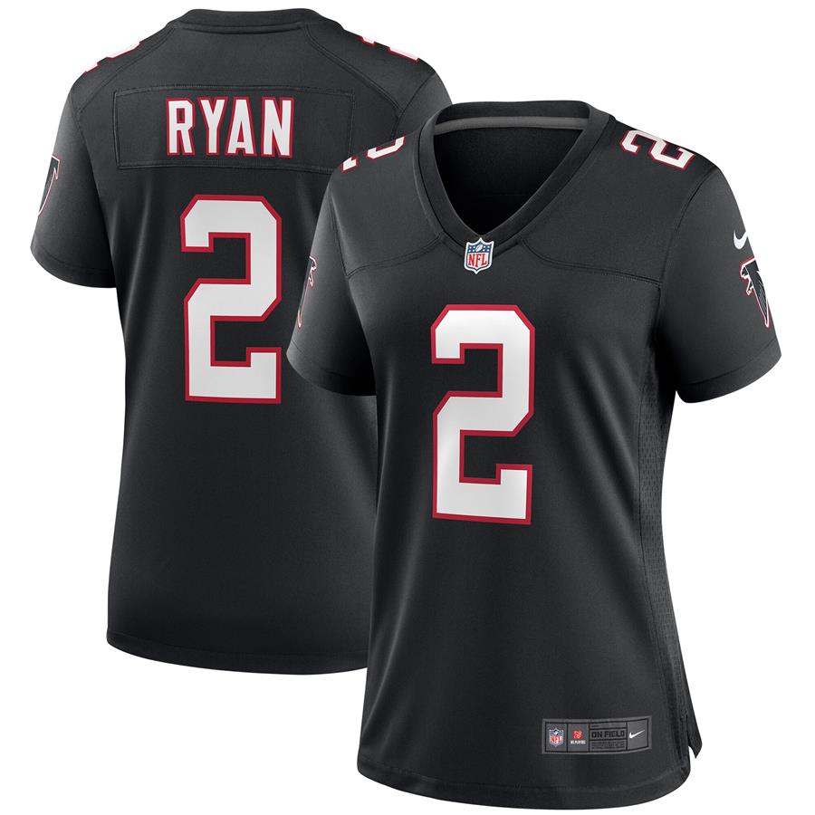 Matt Ryan Atlanta Falcons Nike Women's Throwback Game Jersey - Black