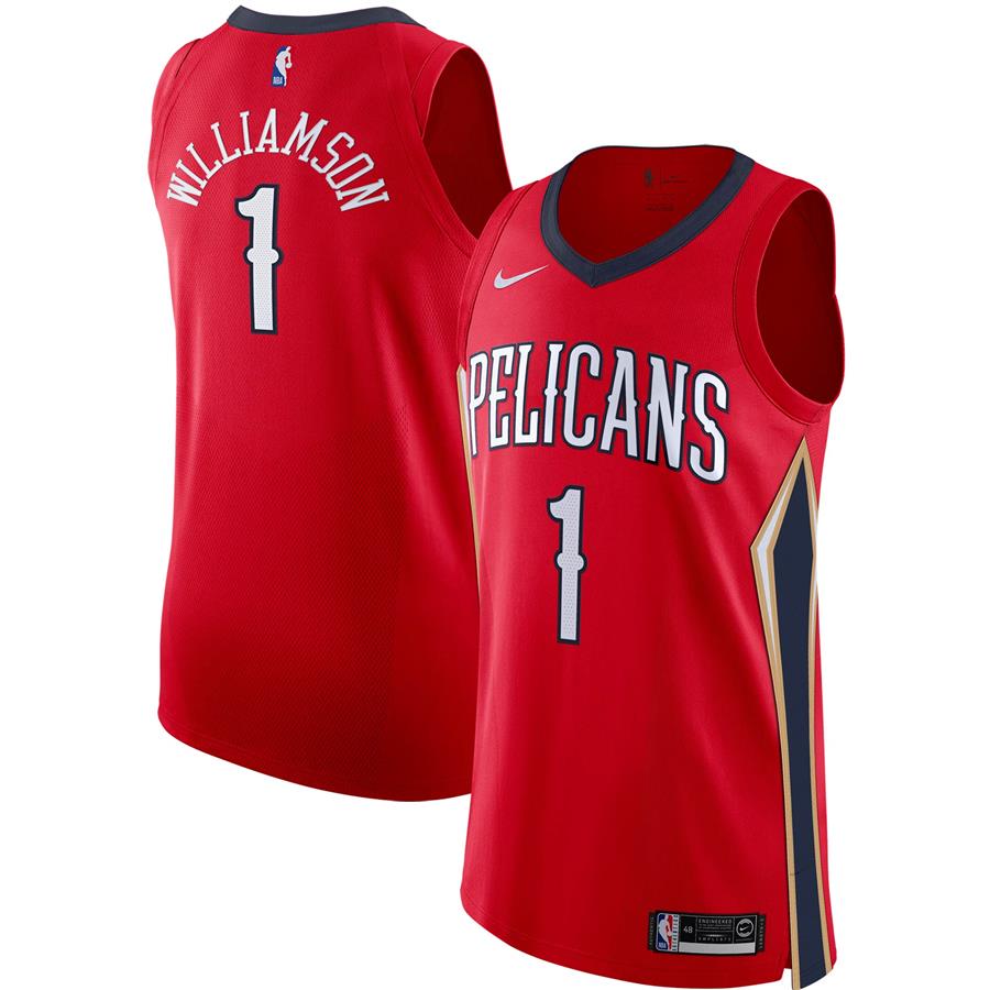 Zion Williamson New Orleans Pelicans Nike Authentic Player Jersey - Statement Edition - Red