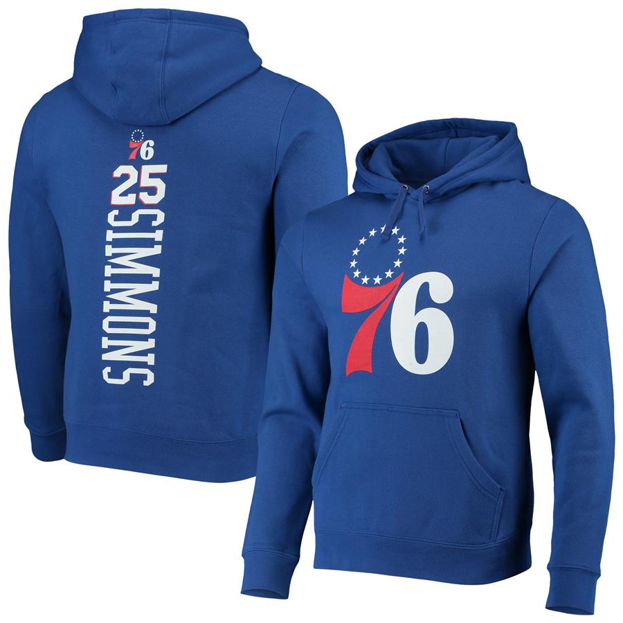 Ben Simmons Philadelphia 76ers Fanatics Branded Team Playmaker Name & Number Pullover Hoodie - Royal