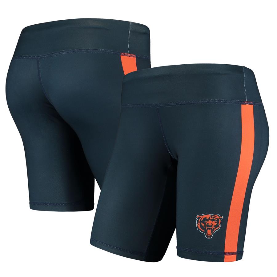 Chicago Bears Women's Logo Bike Shorts - Navy