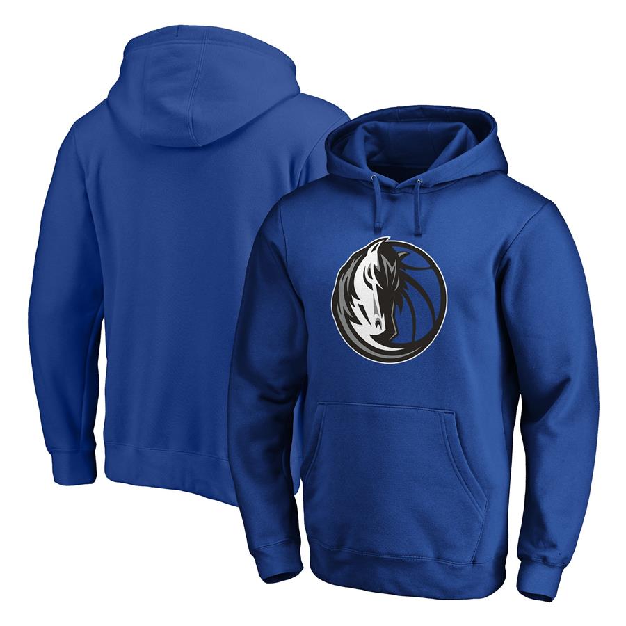 Dallas Mavericks Fanatics Branded Primary Team Logo Pullover Hoodie - Blue