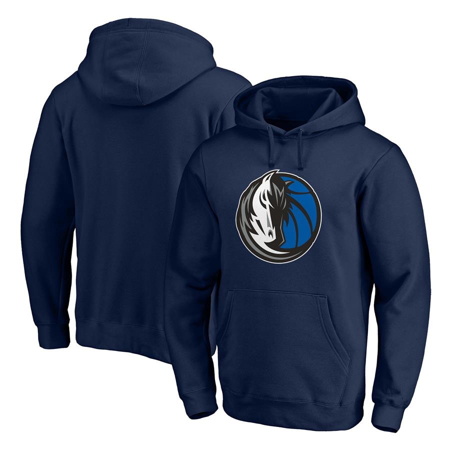 Dallas Mavericks Fanatics Branded Primary Team Logo Pullover Hoodie - Navy