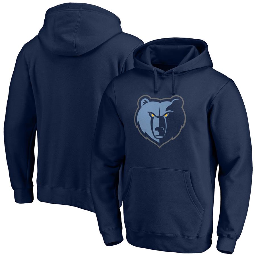 Memphis Grizzlies Fanatics Branded Primary Team Logo Pullover Hoodie - Navy