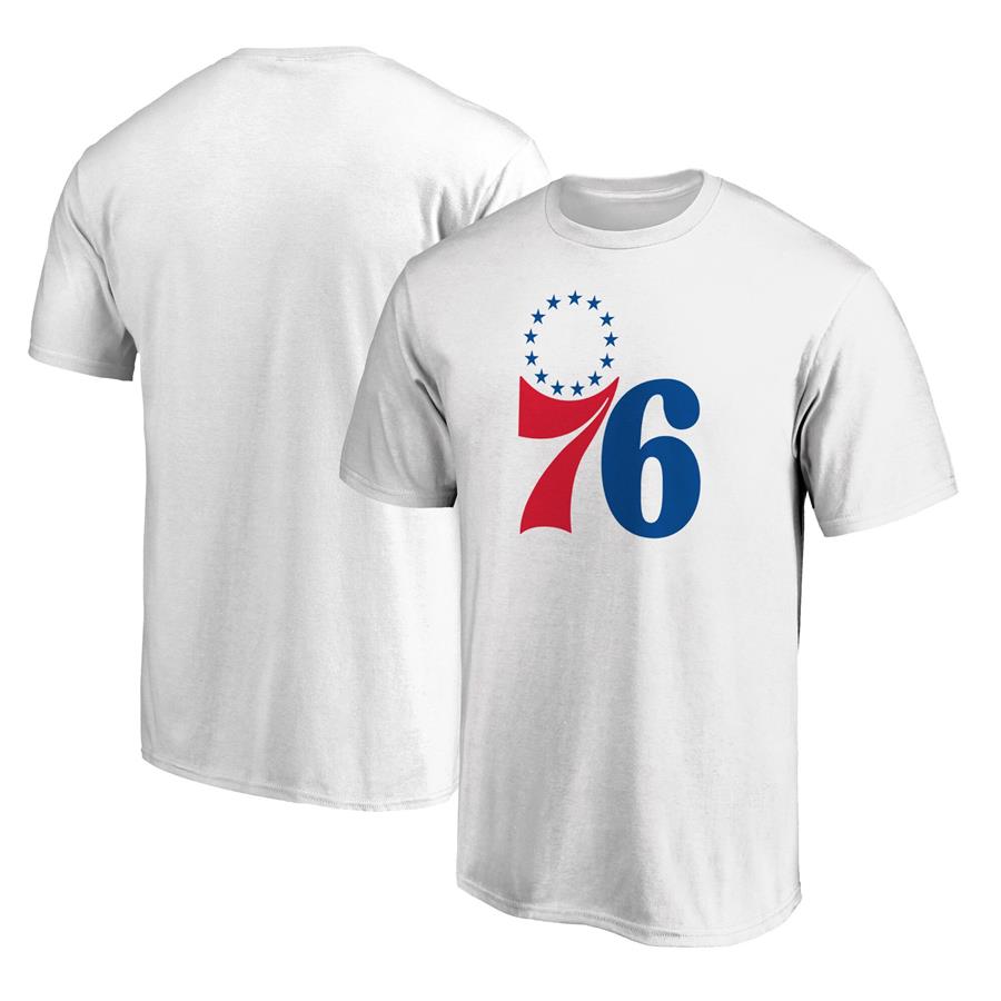Philadelphia 76ers Fanatics Branded Primary Team Logo T-Shirt - White