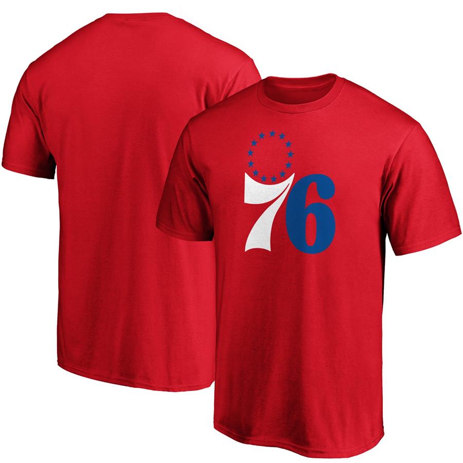 Philadelphia 76ers Fanatics Branded Primary Team Logo T-Shirt - Red
