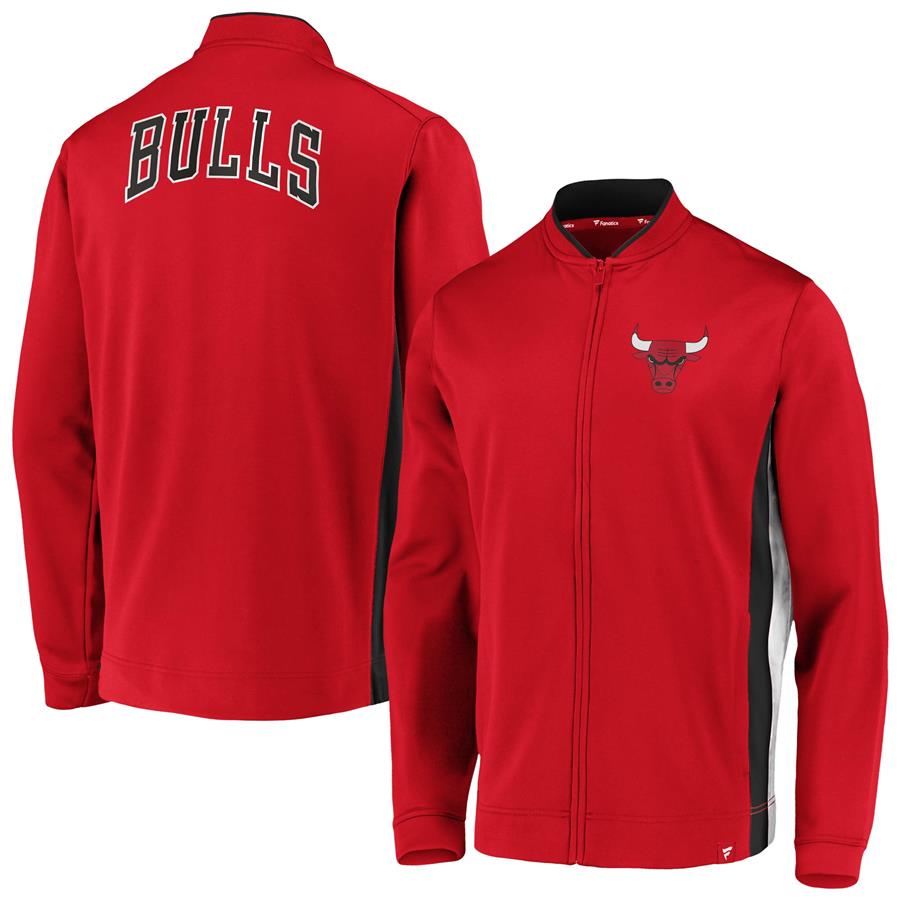 Chicago Bulls Fanatics Branded Exclusive Mock Neck Full-Zip Jacket - Red