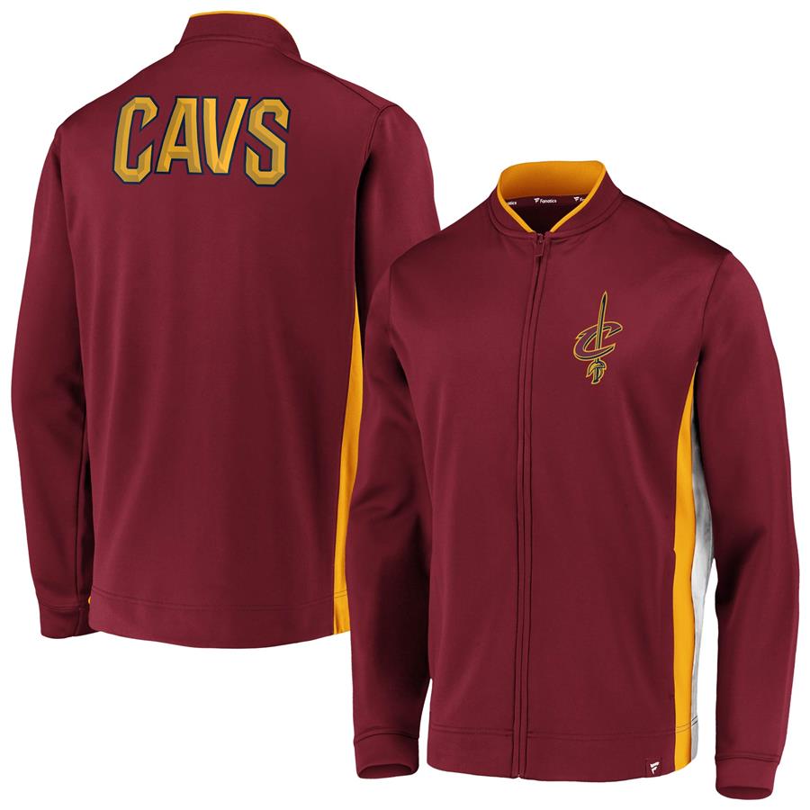 Cleveland Cavaliers Fanatics Branded Exclusive Mock Neck Full-Zip Jacket - Wine