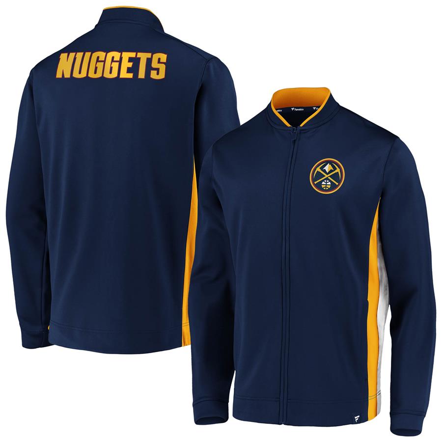 Denver Nuggets Fanatics Branded Exclusive Mock Neck Full-Zip Jacket - Navy