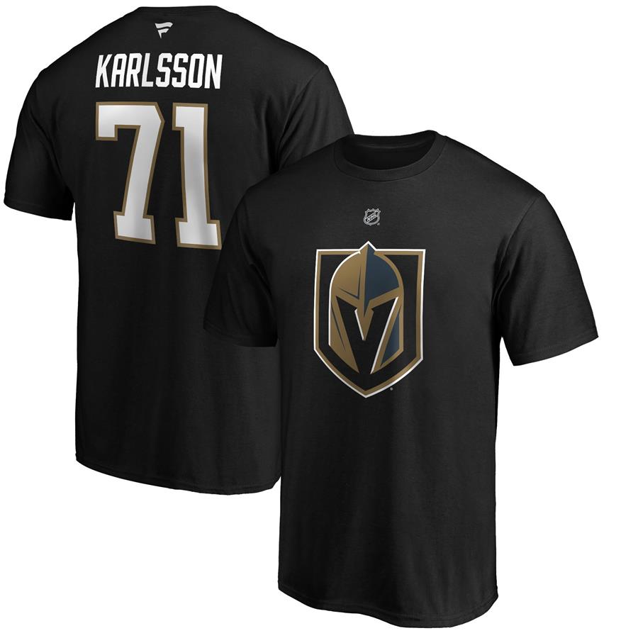 William Karlsson Vegas Golden Knights Fanatics Branded Authentic Stack Player Name & Number T-Shirt - Black