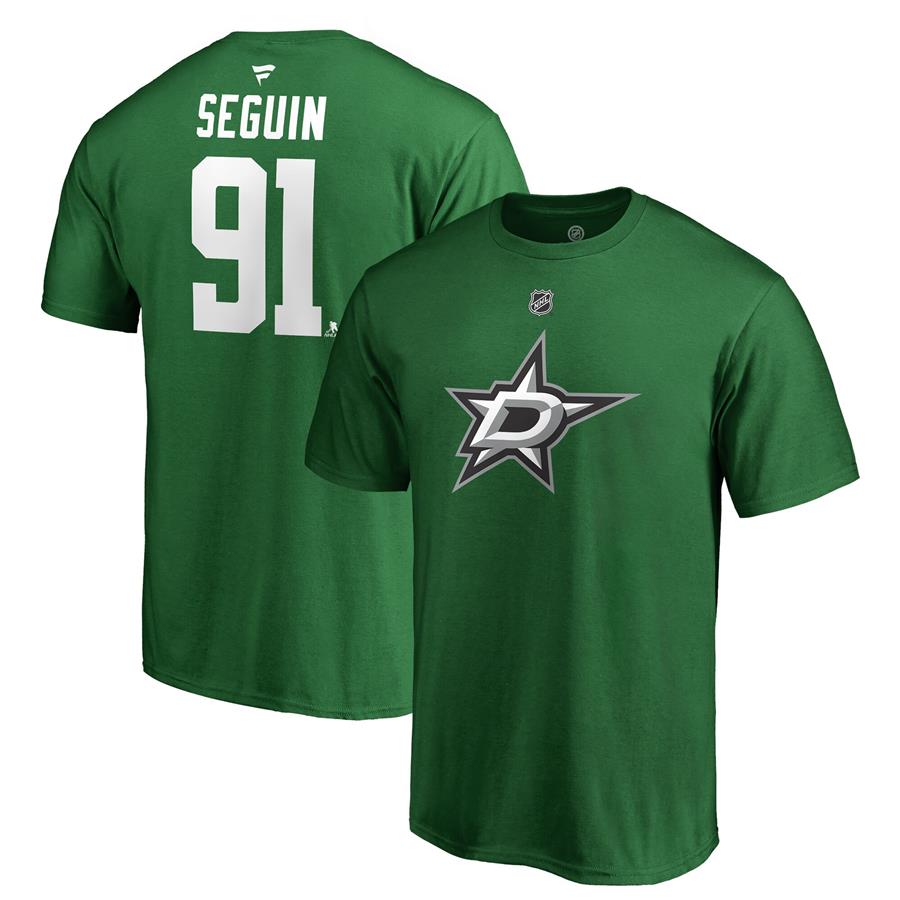 Tyler Seguin Dallas Stars Fanatics Branded Authentic Stack Player Name & Number T-Shirt - Kelly Green