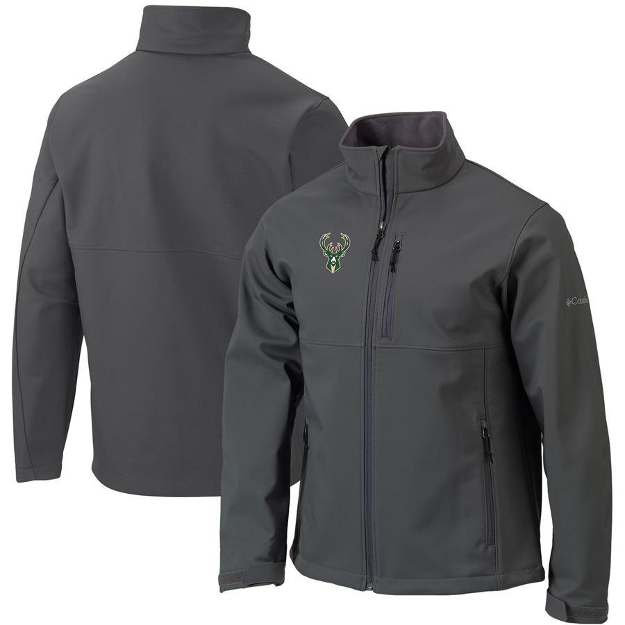 Milwaukee Bucks Columbia Ascender Full-Zip Jacket - Charcoal