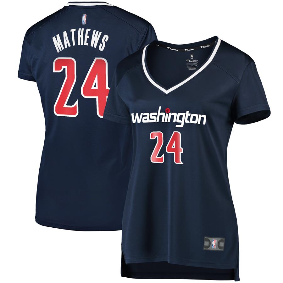 Garrison Mathews Washington Wizards Fanatics Branded Women's Fast Break Player Jersey - Statement Edition - Navy
