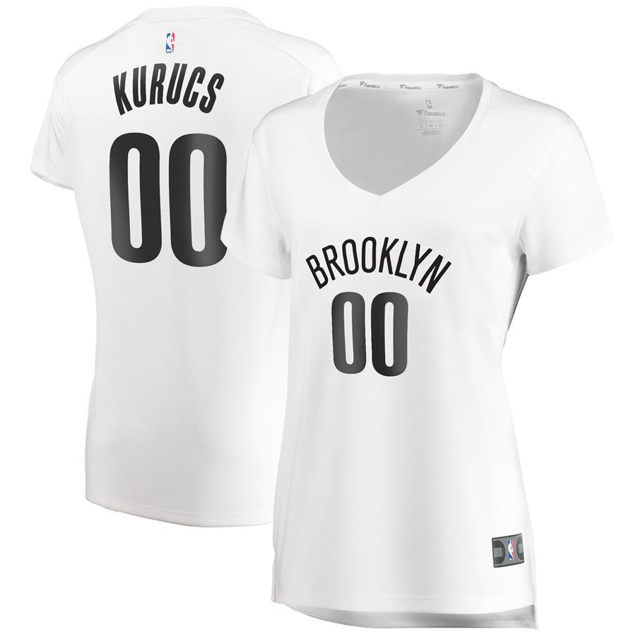 Rodions Kurucs Brooklyn Nets Fanatics Branded Women's Fast Break Player Jersey - Association Edition - White