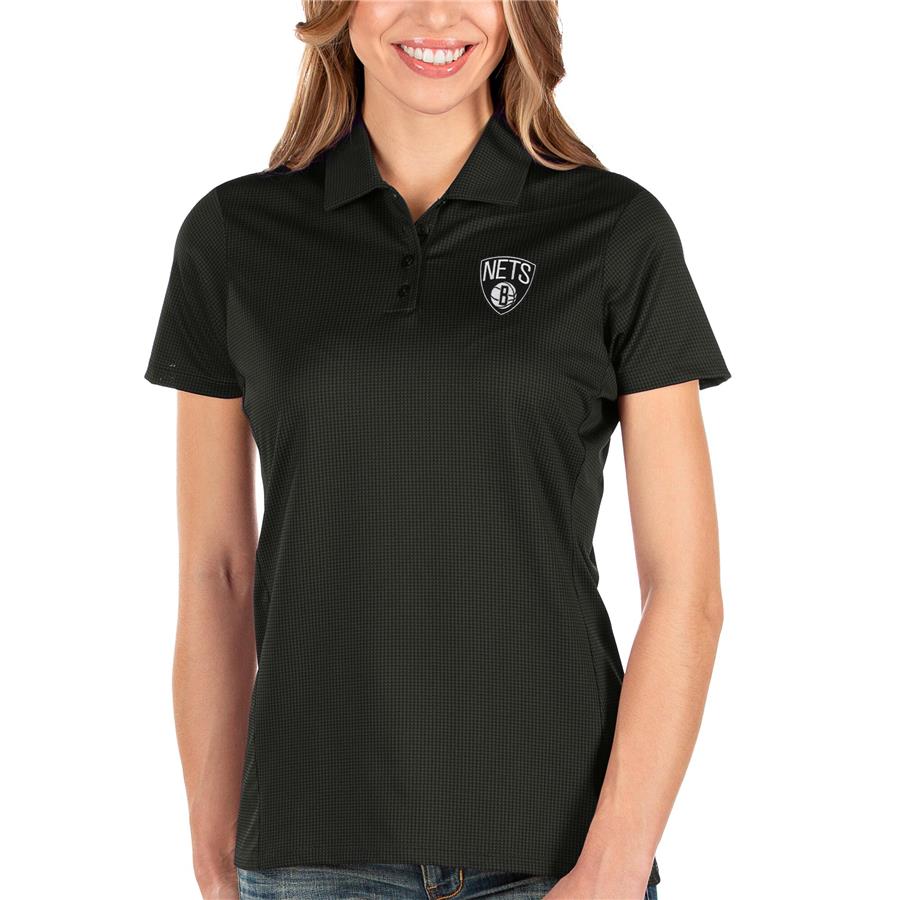 Brooklyn Nets Antigua Women's Balance Polo - Black