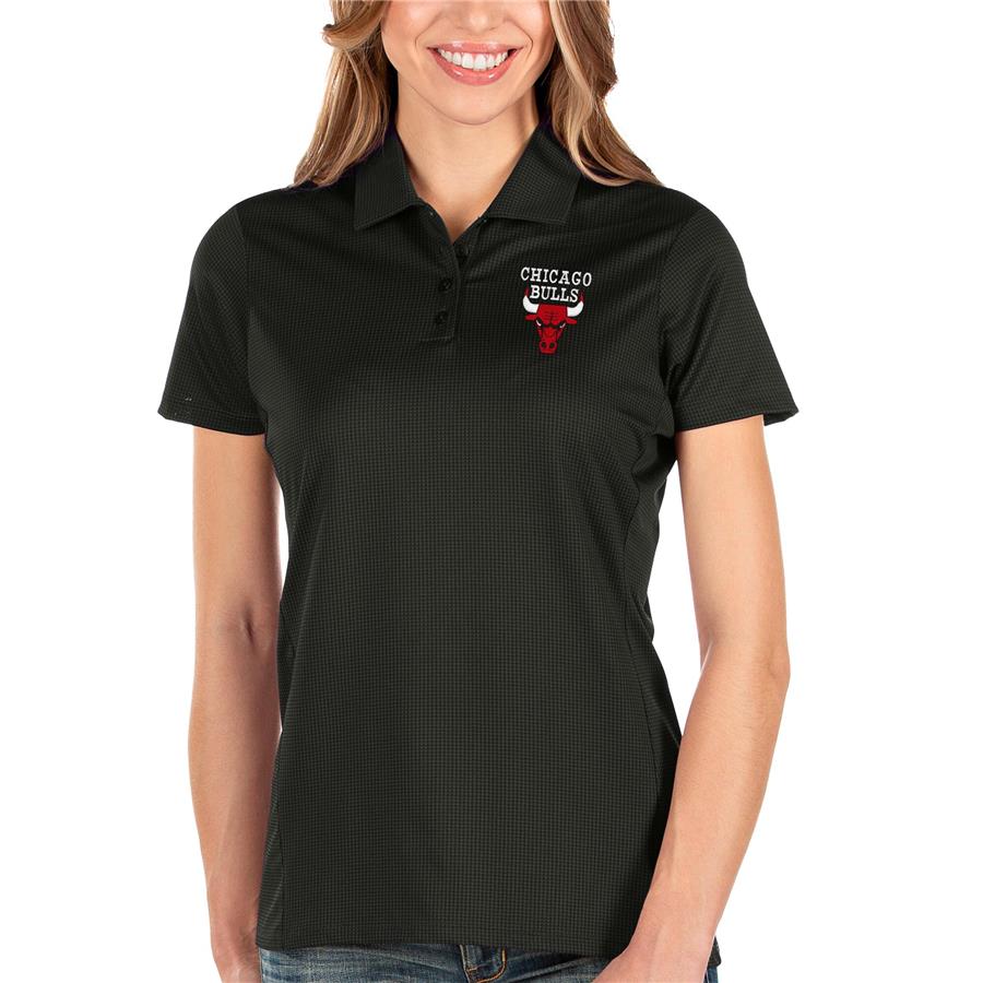 Chicago Bulls Antigua Women's Balance Polo - Black