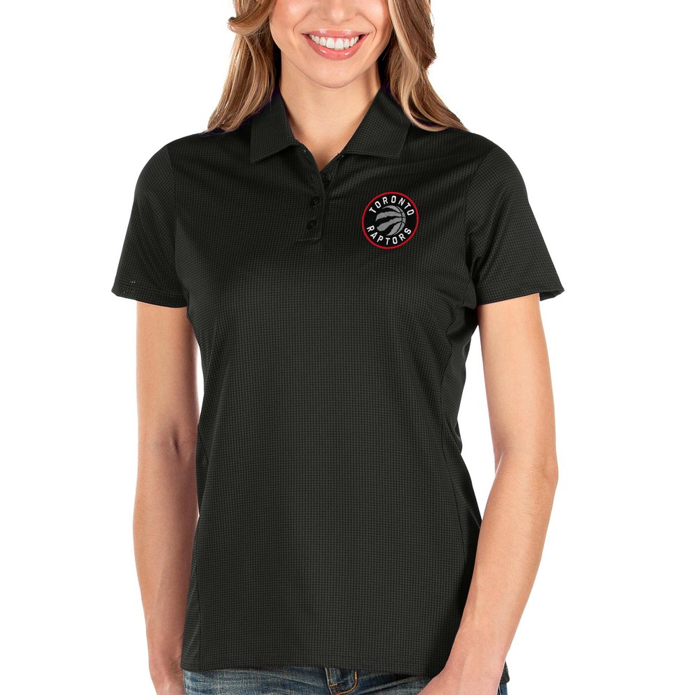 Toronto Raptors Antigua Women's Balance Polo - Black