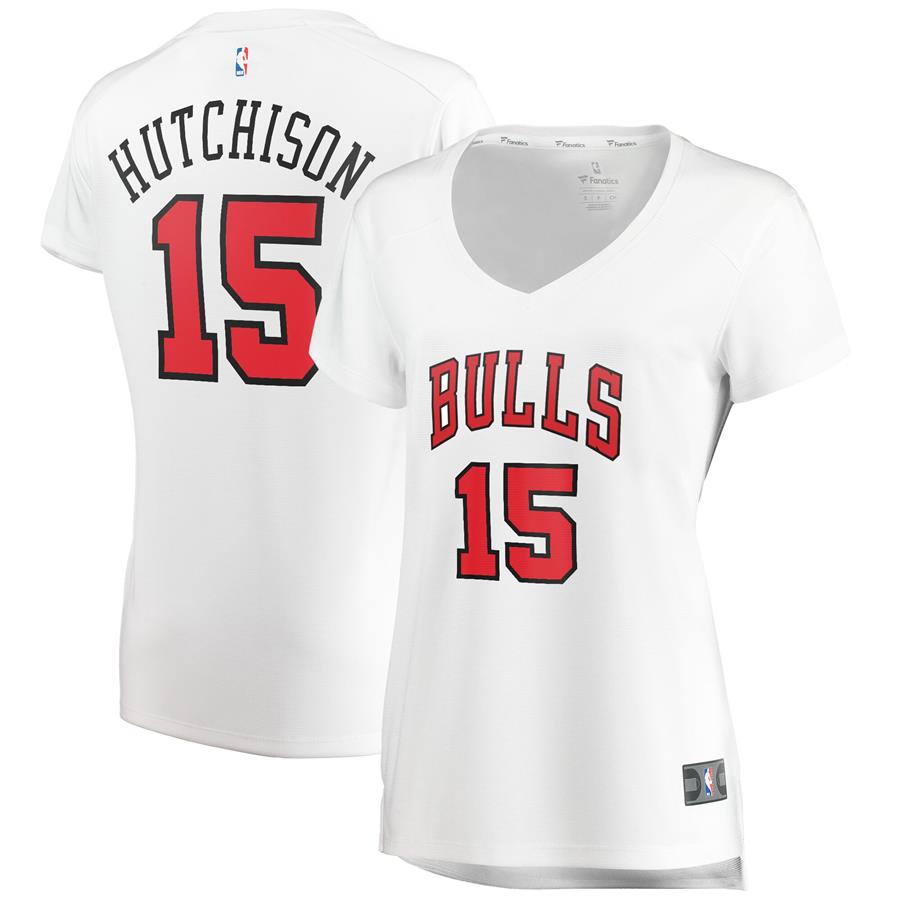 Chandler Hutchison Chicago Bulls Fanatics Branded Women's Fast Break Player Jersey - Association Edition - White
