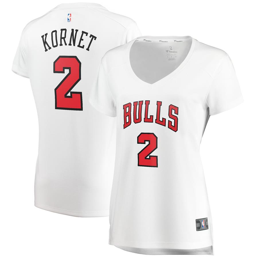 Luke Kornet Chicago Bulls Fanatics Branded Women's Fast Break Player Jersey - Association Edition - White