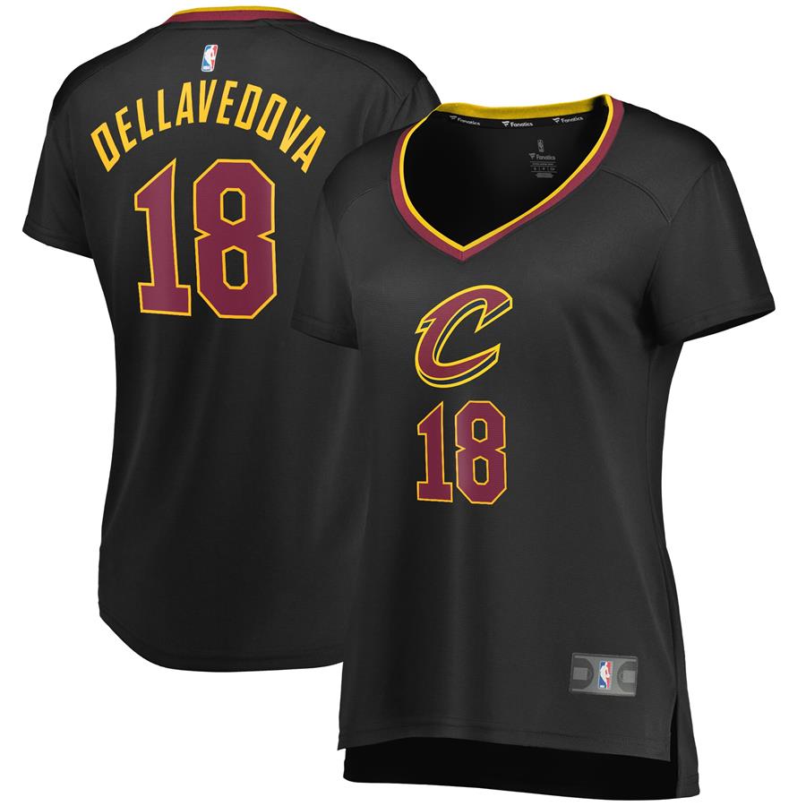 Matthew Dellavedova Cleveland Cavaliers Fanatics Branded Women's Fast Break Replica Player Jersey - Statement Edition - Black
