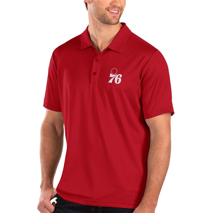 Philadelphia 76ers Antigua Balance Polo - Red