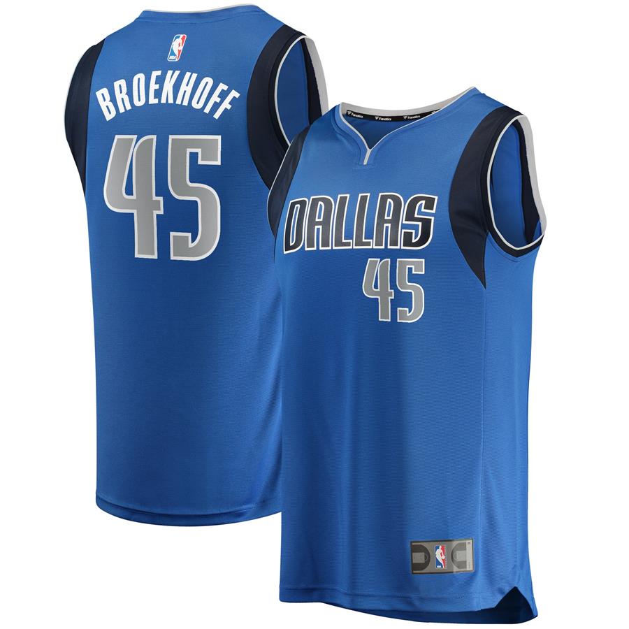 Ryan Broekhoff Dallas Mavericks Fanatics Branded Fast Break Player Replica Jersey - Icon Edition - Blue