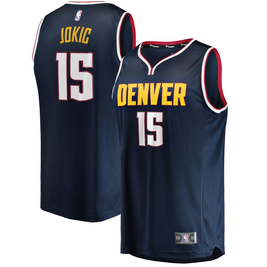 Nikola Jokic Denver Nuggets Fanatics Branded Fast Break Player Jersey - Icon Edition - Navy