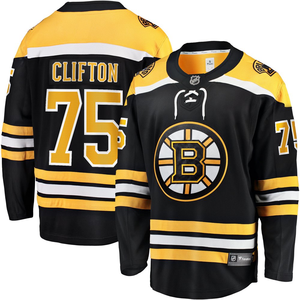 Connor Clifton Boston Bruins Fanatics Branded Replica Player Jersey - Black