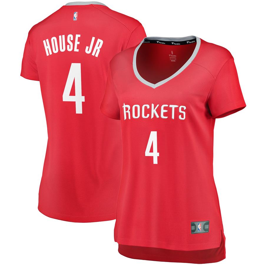 Danuel House Jr. Houston Rockets Fanatics Branded Women's Fast Break Player Replica Jersey - Icon Edition - Red