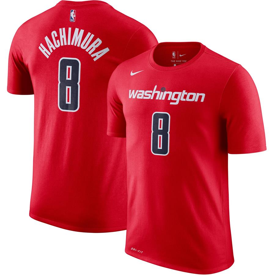Rui Hachimura Washington Wizards Nike Icon Name & Number Performance T-Shirt - Red