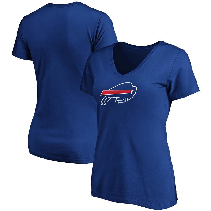 Buffalo Bills Fanatics Branded Women's Primary Logo V-Neck T-Shirt - Royal