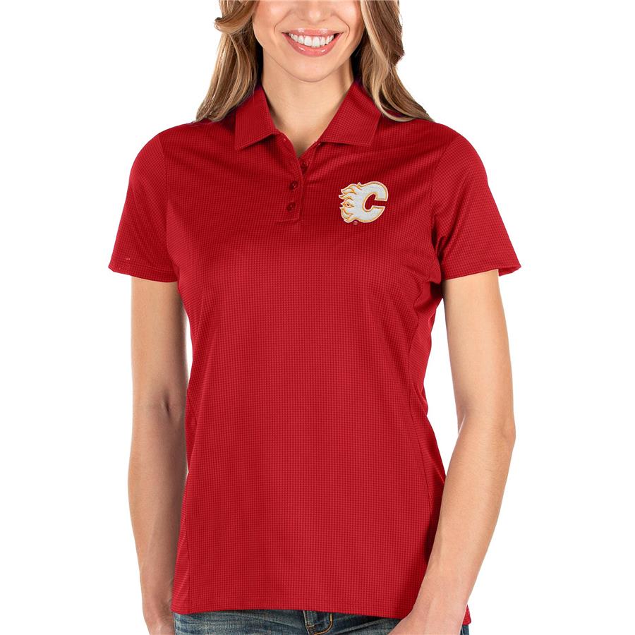 Calgary Flames Antigua Women's Balance Polo - Red