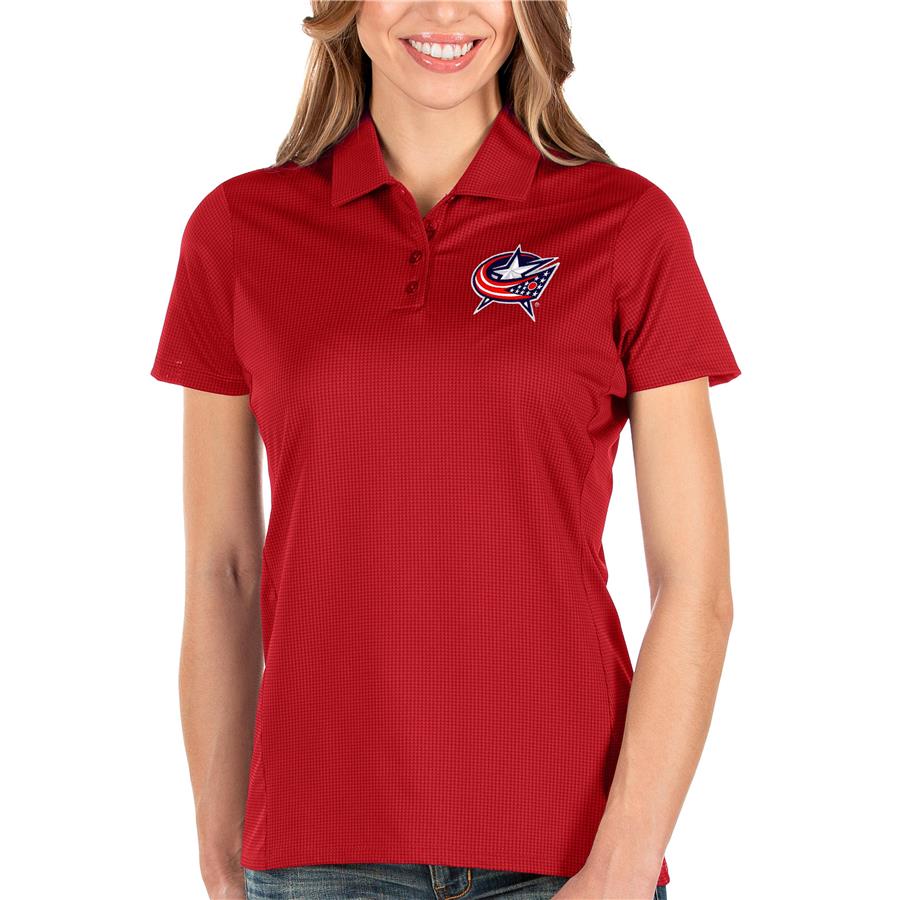Columbus Blue Jackets Antigua Women's Balance Polo - Red