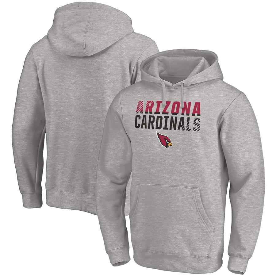 Arizona Cardinals Fanatics Branded Fade Out Pullover Hoodie - Heathered Gray