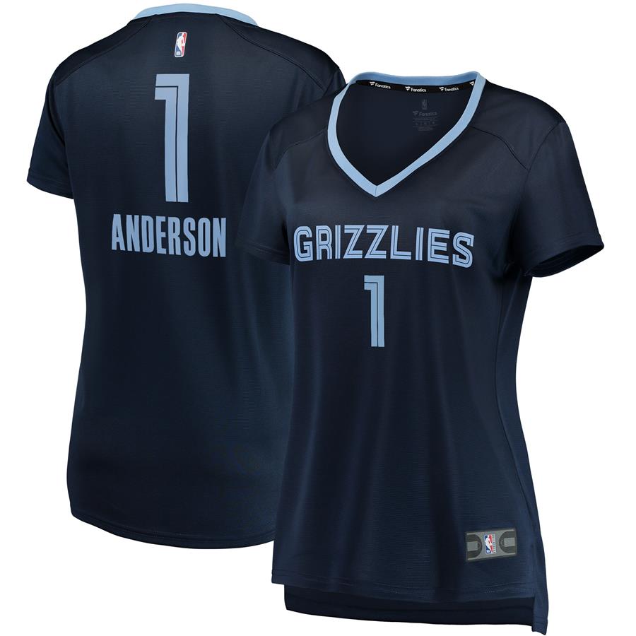 Kyle Anderson Memphis Grizzlies Fanatics Branded Women's Fast Break Player Jersey - Icon Edition - Navy