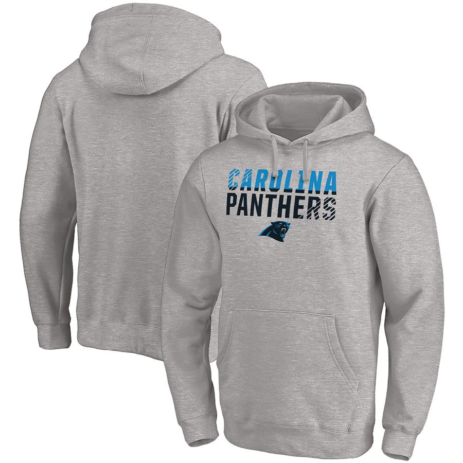 Carolina Panthers Fanatics Branded Fade Out Pullover Hoodie - Heathered Gray